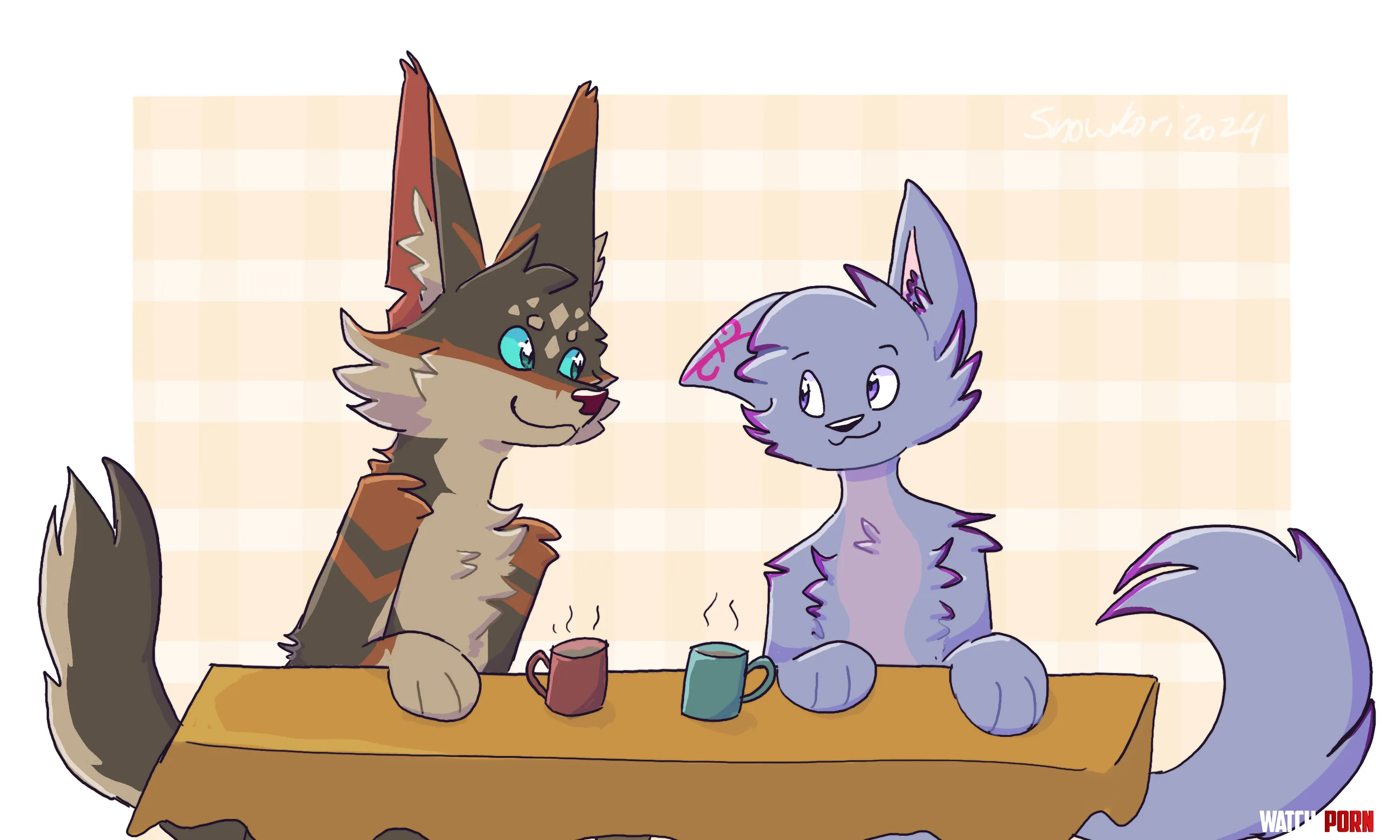 Tea time D  a com I did recently by Snowwingedwolf