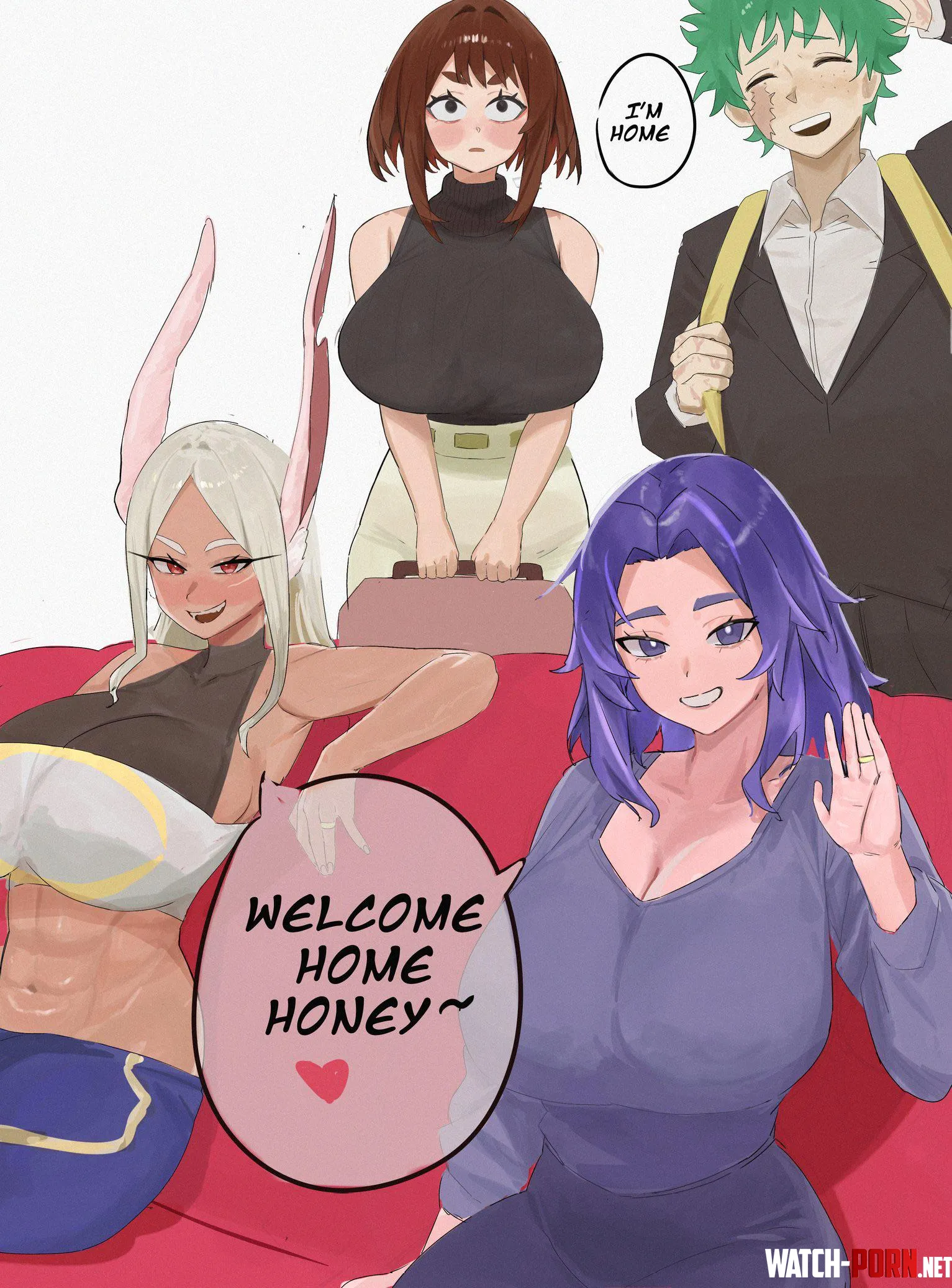 Deku adds wife number 3 Nyan My Hero Academia by MillionHypotheses
