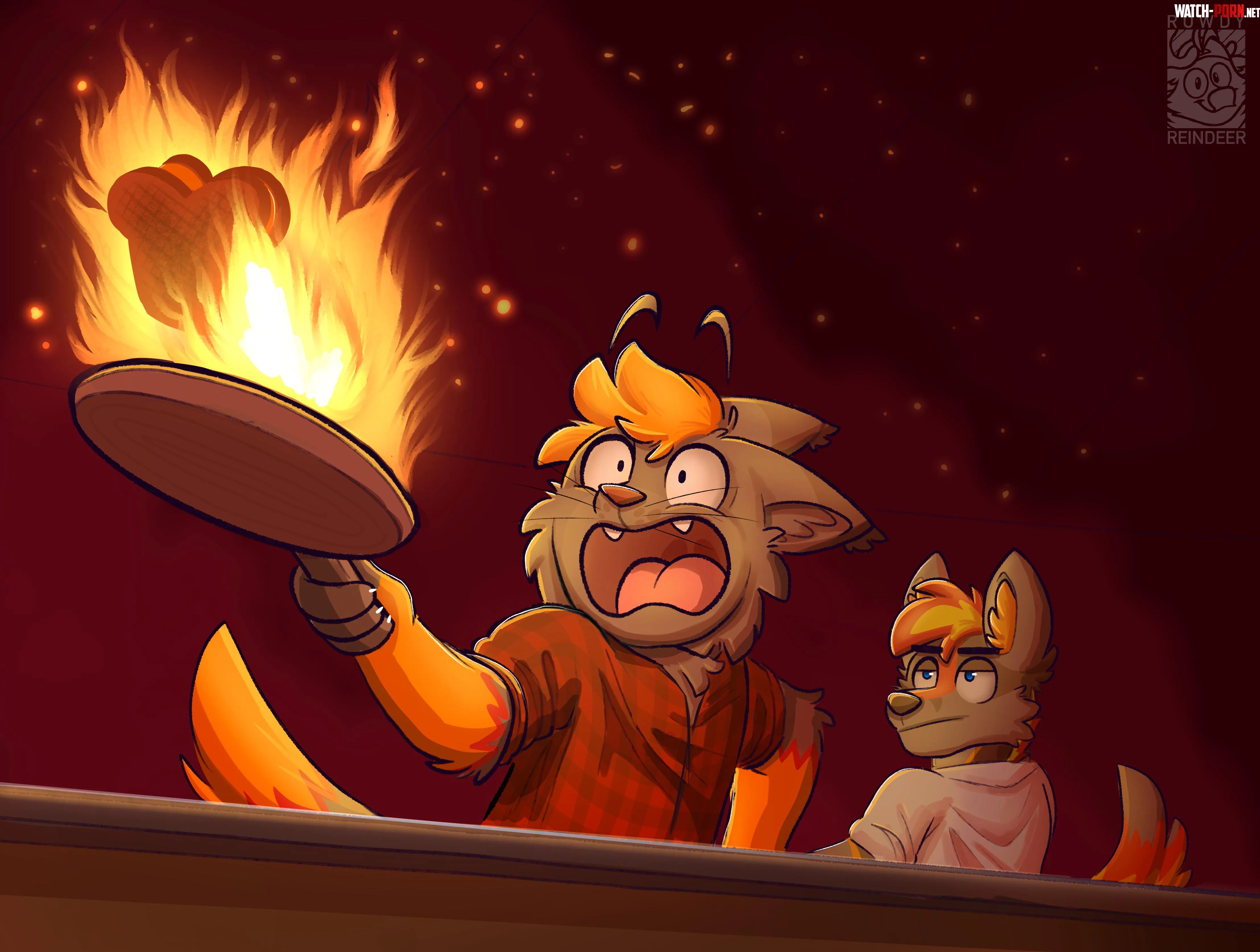 Burned Christmas Dinner  Art by me by MaddyReindeer