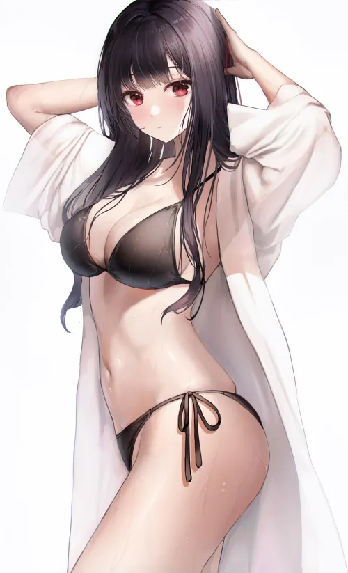 Thumbnail Hair Tying Wonders: Original Pantsu Art Unveiled
