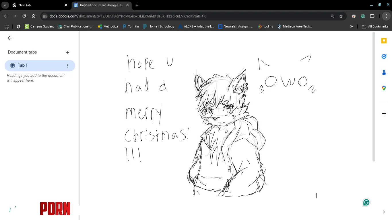 Crappy drawing i made in google docs on my school chromebook by Nomkal