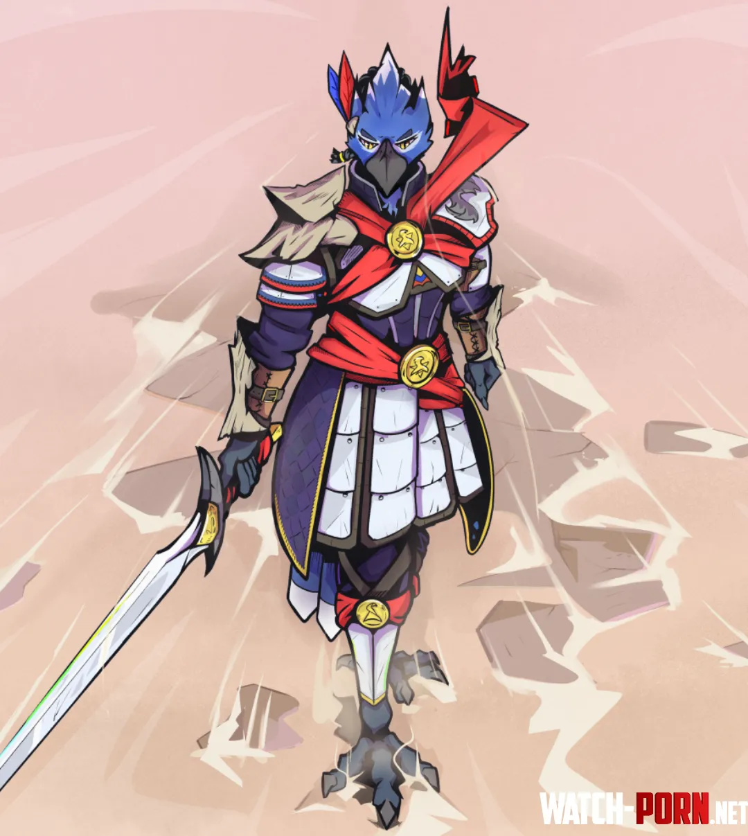 I redesigned and drew one of my first OCs Aran Fairclaw KnightErrant  by FauxFowl