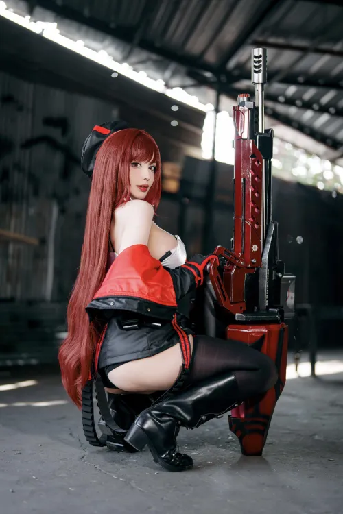 Thumbnail Red Hood Cosplay Delight by Nikke | cosplaygirls