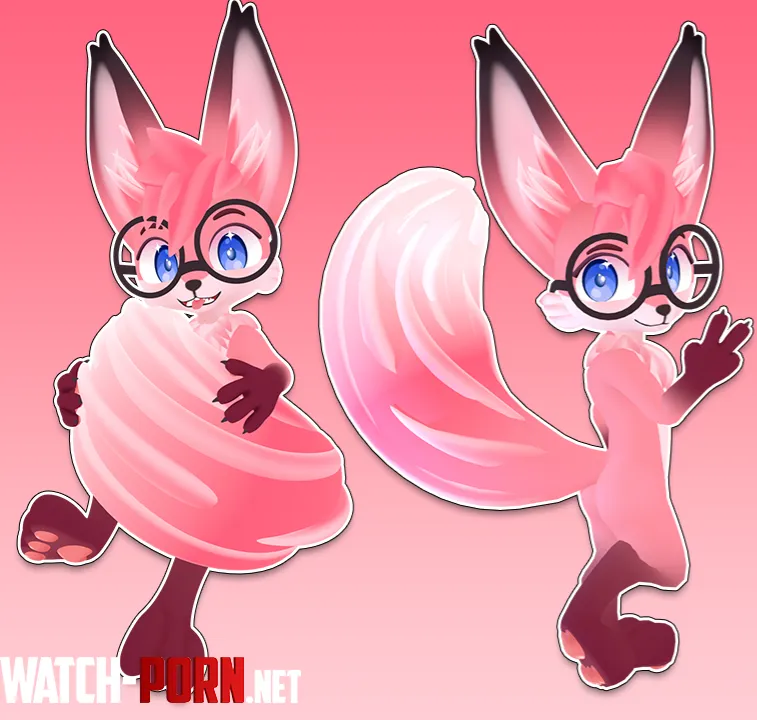 Pink Fennec model by me by Nite_Bat