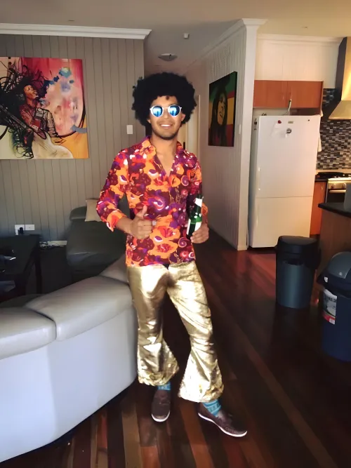 Thumbnail 70s NYE Party Fun: Moonlghts09's Memorable Outfit | Bulges