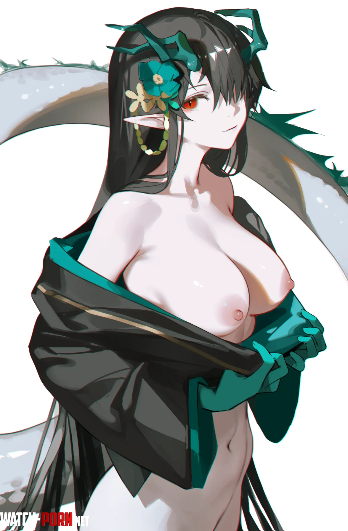 Dusk showing off her titties  by marxsander2016