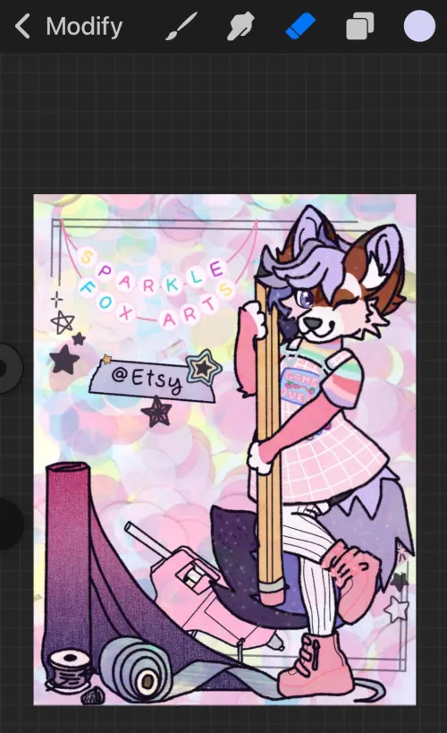 Thumbnail Witness the Artistry in Business Card WIP by StellaSparkleFox