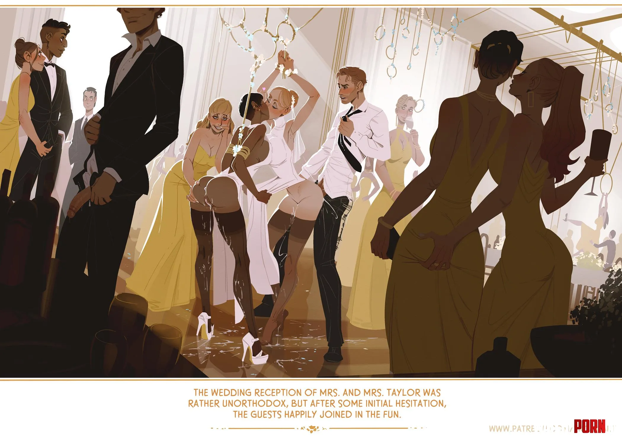 A beautiful wedding reception  by Somanycookies1