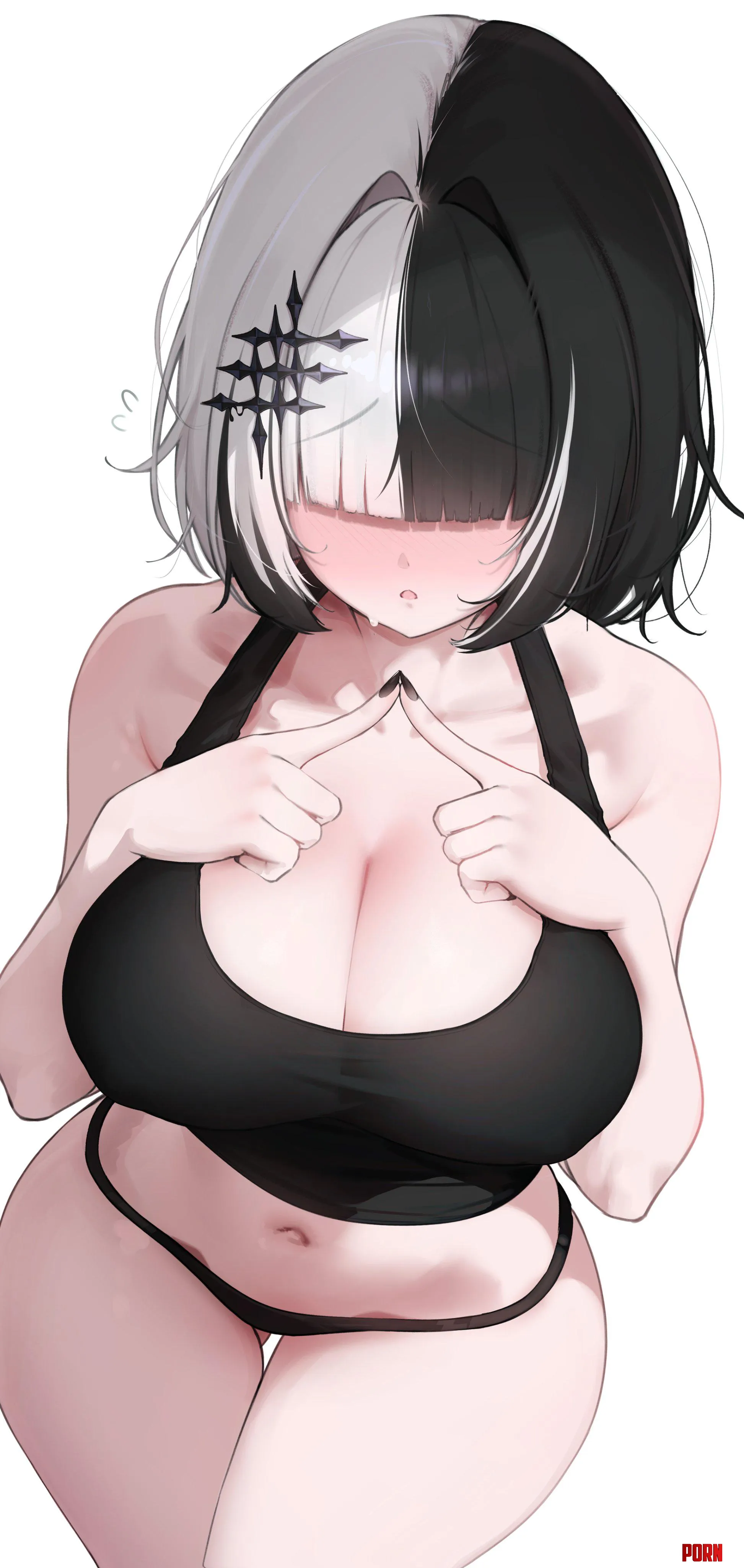 Shiori with Long Bangs Hololive by CheetahSperm18