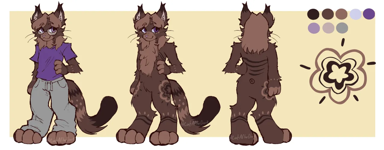 Thumbnail Ref Sheet Delight - 'Fursona Ref Sheet 3' by CatAfterDark