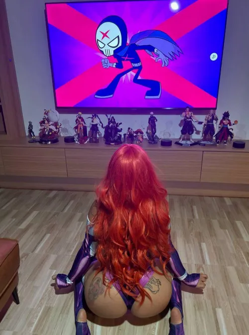 Thumbnail Starfire by Jade Miura: A Cosplaybutts Masterpiece by ForeverHot1596