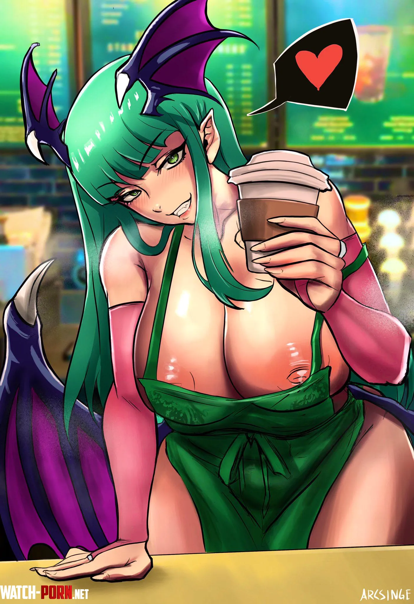 Morrison Aensland serves you coffee arcsinge darkstalkers by lucy349