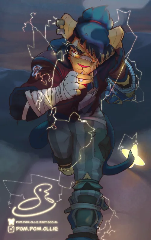 Thumbnail Shiny Luxray OC - Creative Showcase | by Pom-Pom-Ollie