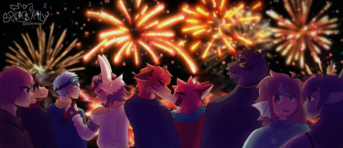 Thumbnail Happy 2025 Furry Art by Spookaly
