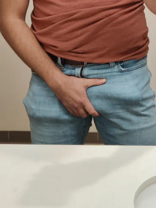 Thumbnail Hiding Pleasure: HungLikeAWhore's Coy Request | Bulges