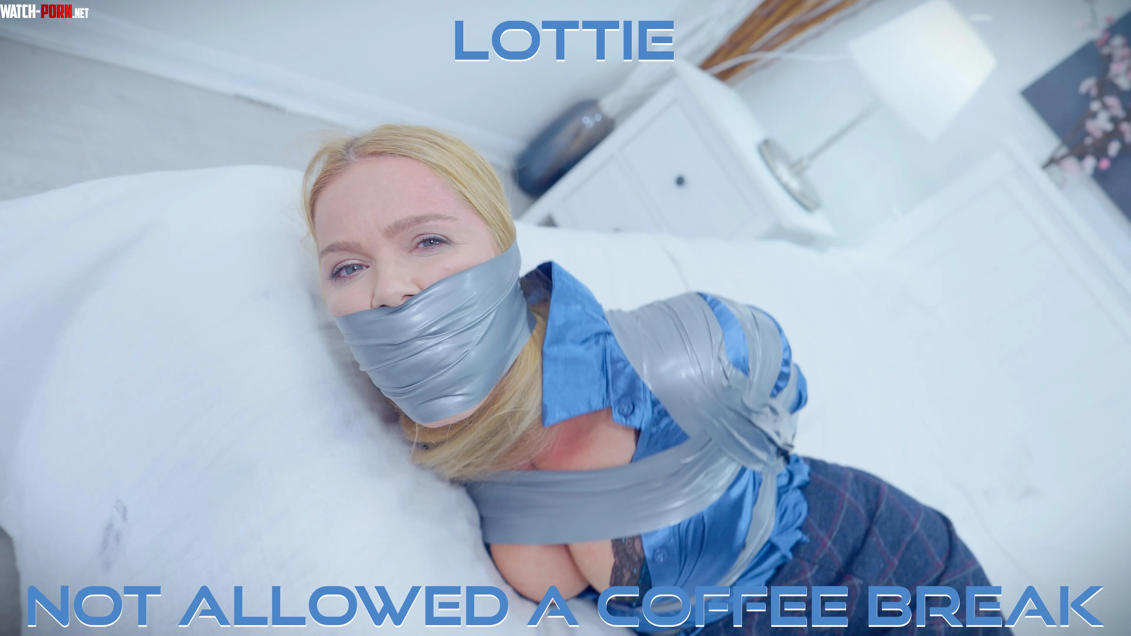 Lottie  Secretary Tape Bondage by Gag__Attack