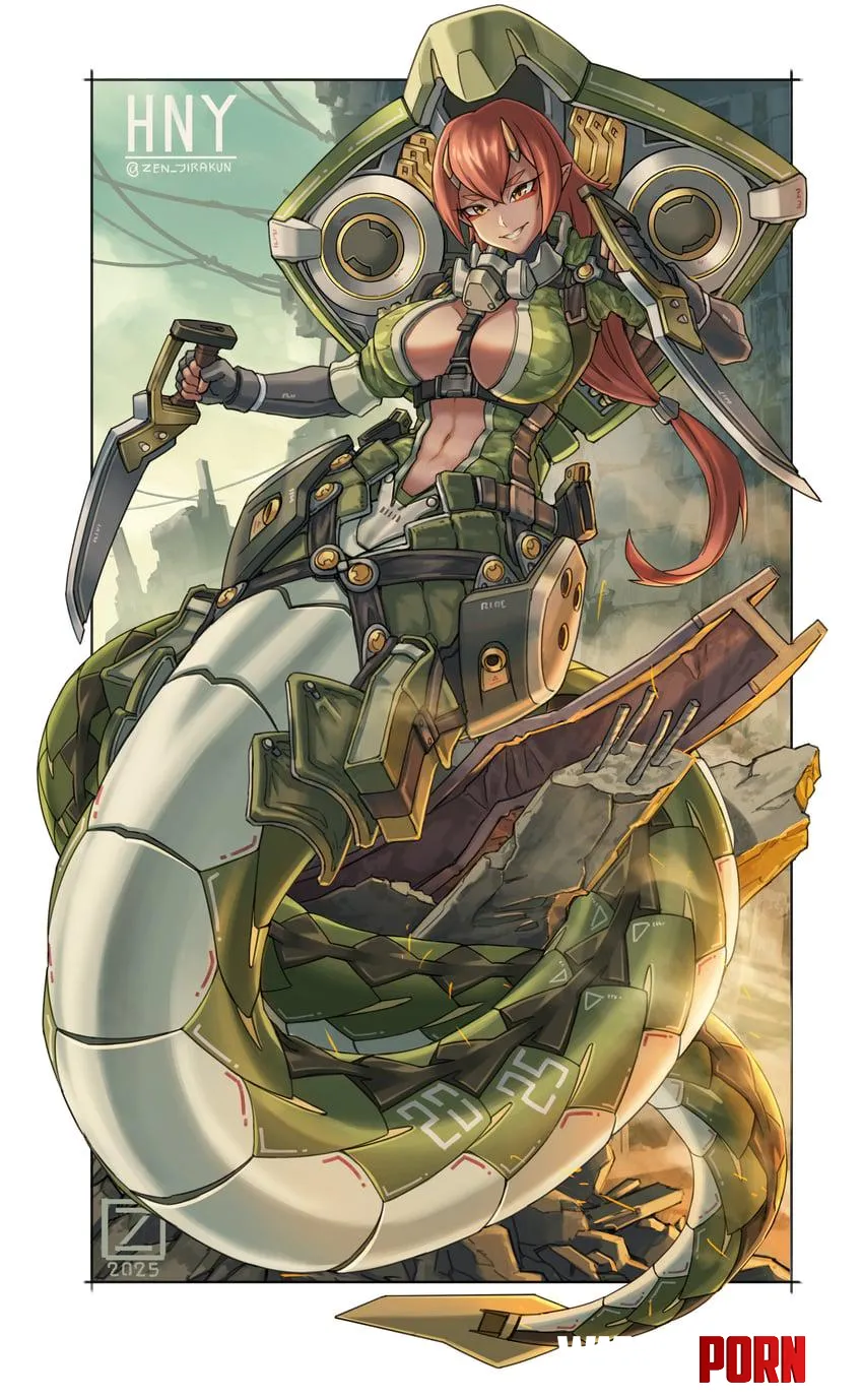Cyborg Lamia  by Salt_Association_138