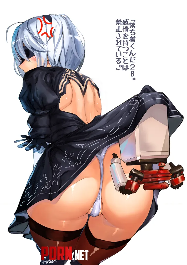 Drone got struck under 2BS skirt  Nier automanta  by Emotional-Cold8315