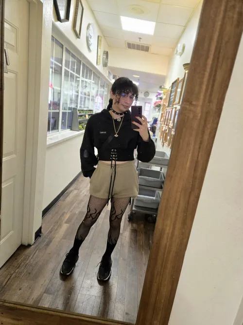 Thumbnail Fishnets and chokers are so iconic for femboys by WitchofHeat45