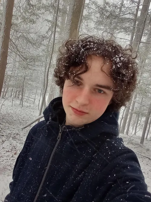 Thumbnail Femboy in a snow storm by Lost-Month-8645