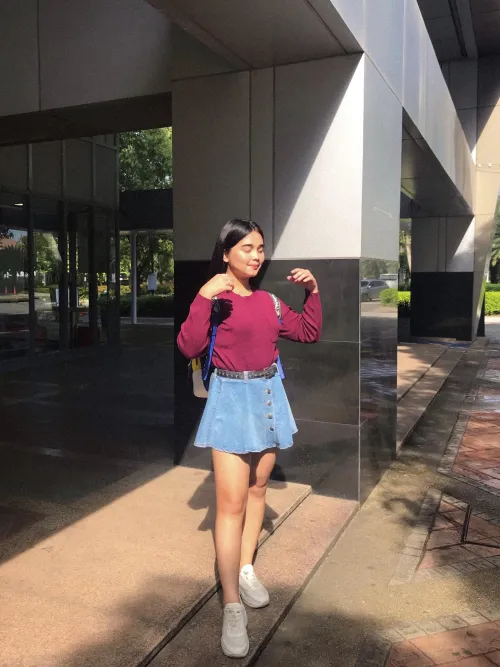 Thumbnail Wearing my skirt today  by Barbielatzzz