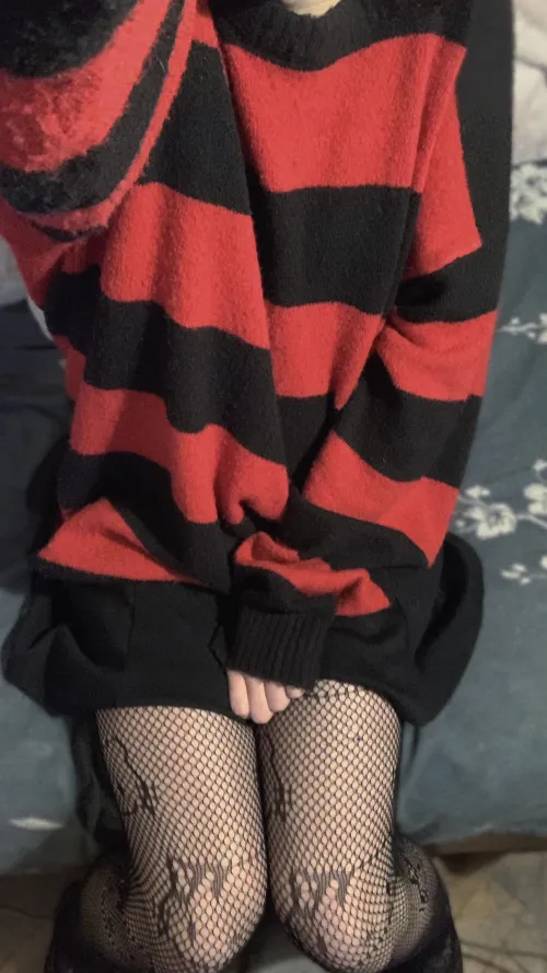 Thumbnail just a bit shy in front of you in my new skirt  by mareimbriumm