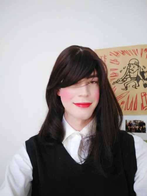 Thumbnail first time posting this first time with makeup picture is from a few years ago  by safegirl103