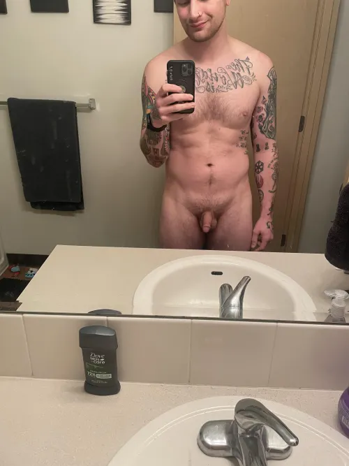 Thumbnail 31m 59 and 180lbs I definitely miss when I was in better shape and it makes me selfconscious but I like my tattoos by Critical-Contract-86