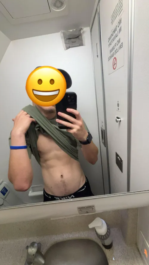 Thumbnail Come join me in the plane bathroom by soccer-fit25