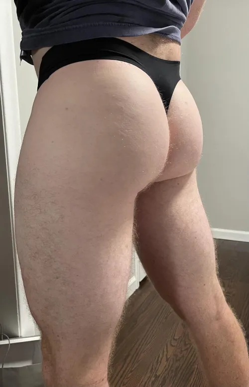 Thumbnail Classic black thong  by bootylover249