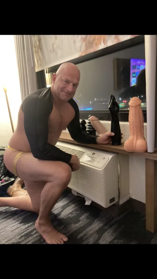 Thumbnail Just a few of my toys I love to stretch my slutty man pussy with all of them Which one would you like to see me use by AdonisSub