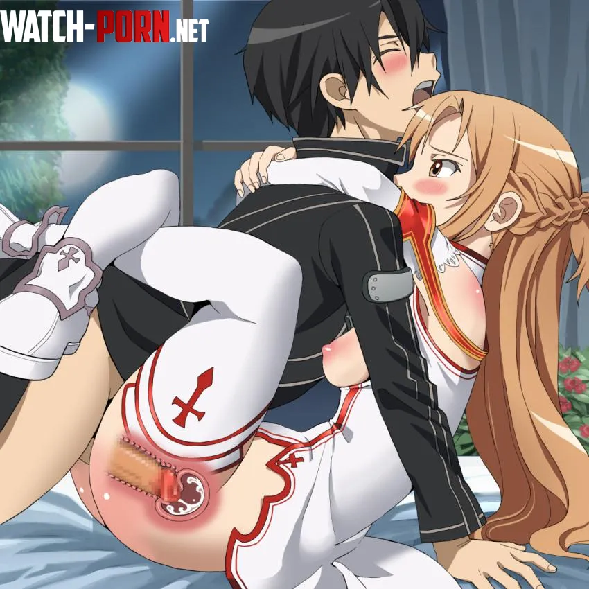 kirito couldnt hold it anymore by vana11as7y