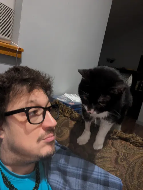 Thumbnail My buddy Professor Meowingtons  by Foxx983