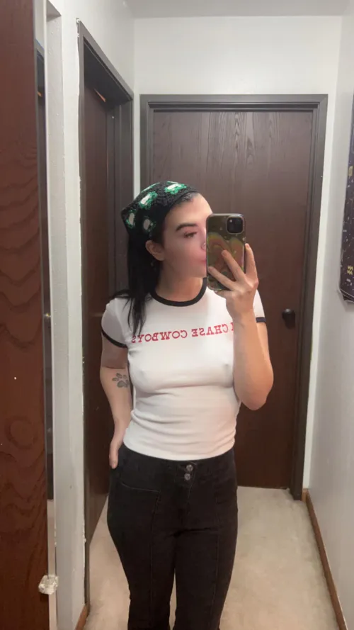 Thumbnail Braless - Do you like my outfit today? by ____princess__
