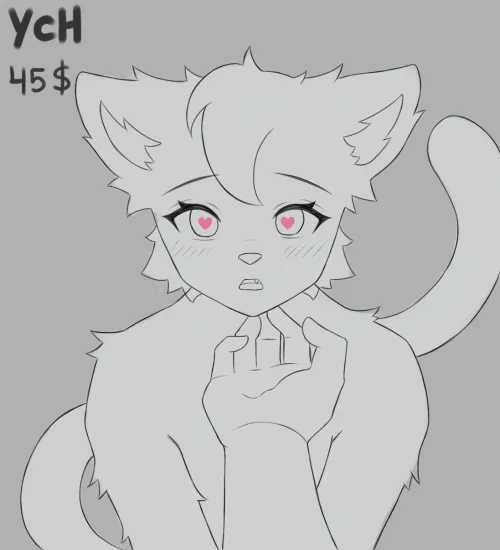 Thumbnail YCH Valentines Day Art by Zoe_BlakeArt in the Furry Category