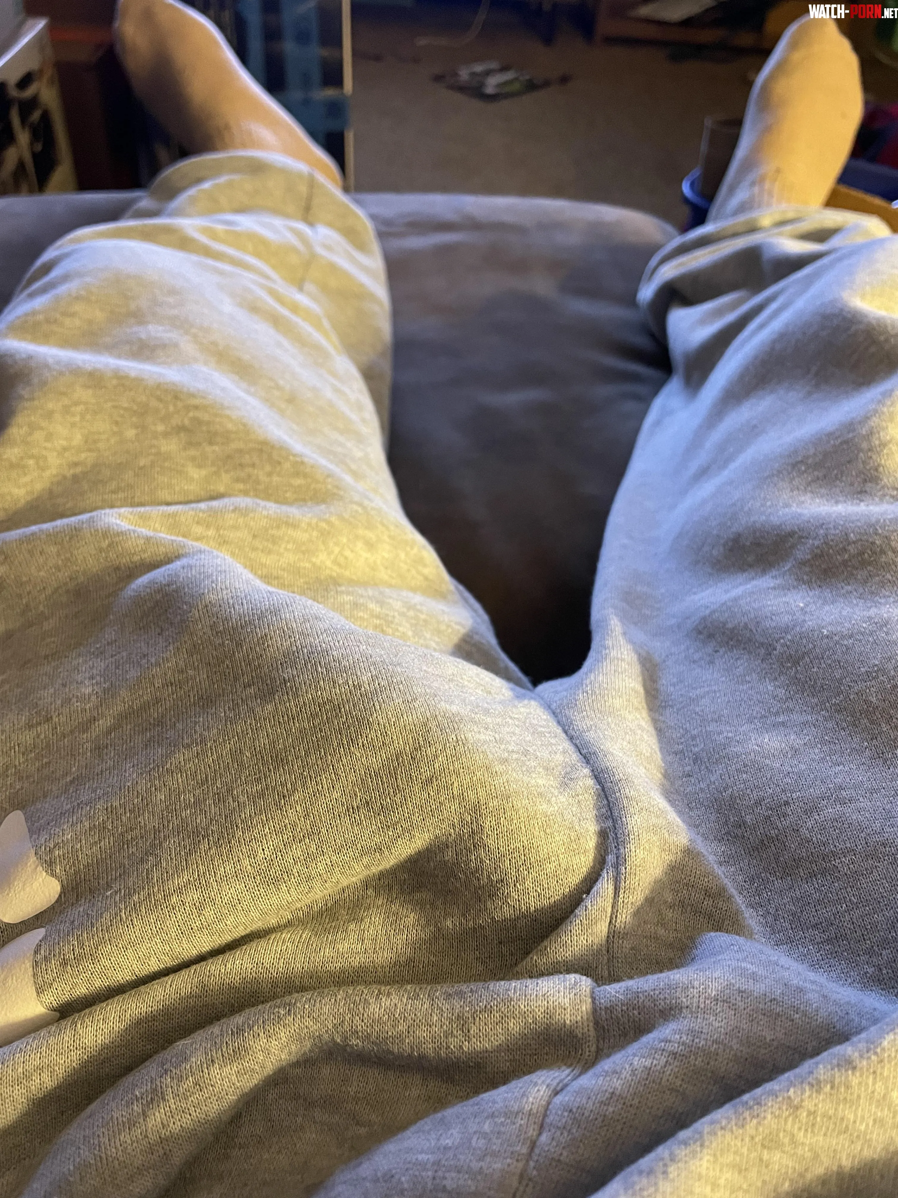 25 bi wearing grey sweats by ExtraIndication1154