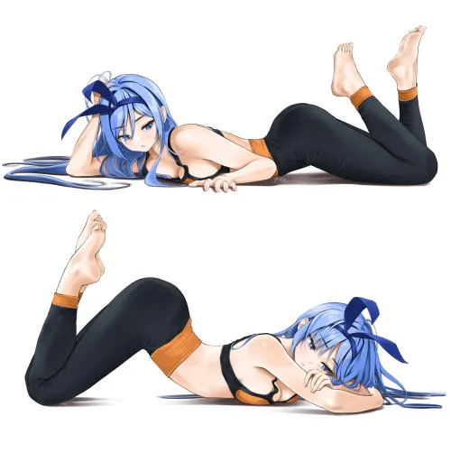 Thumbnail Artistic Stretch: 'Minah Stretch OC' by Silent_Steak_9540 in the ecchi Category