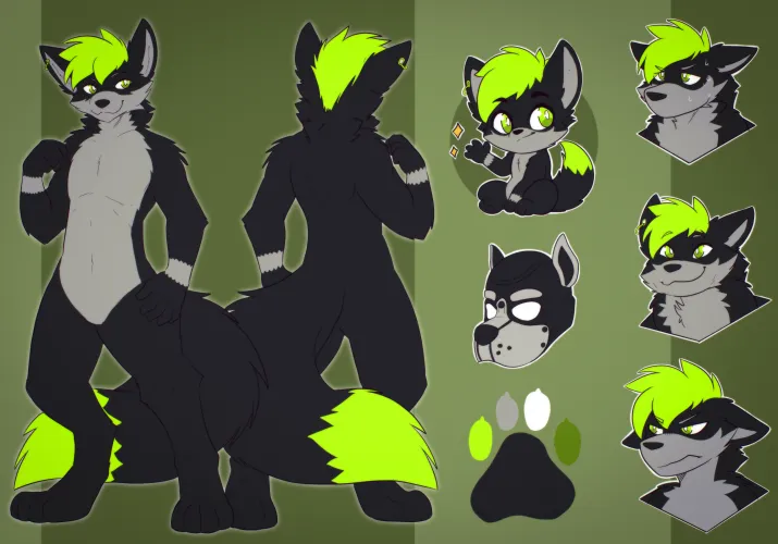 Thumbnail Finally Got a Ref Done: A Furry Transformation