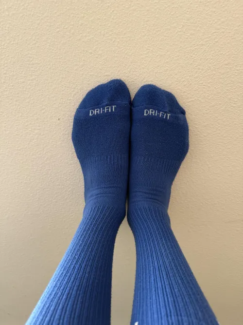 Thumbnail Long Blue Nike Socks: A Must-Have for Sock Lovers | annieli27 | socksgonewild