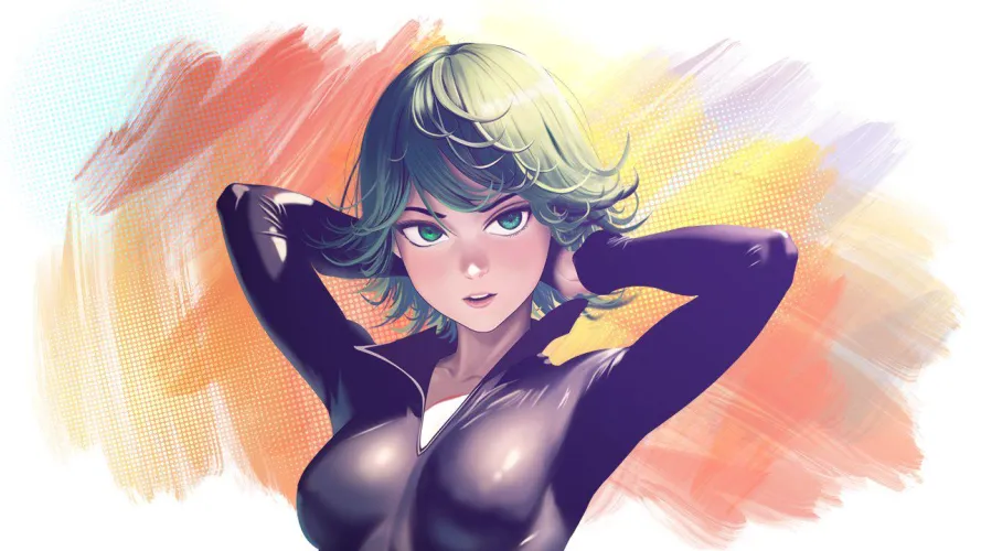 Thumbnail No-Pumpkin7768's Artistry: Tatsumaki Drawing in animebodysuits