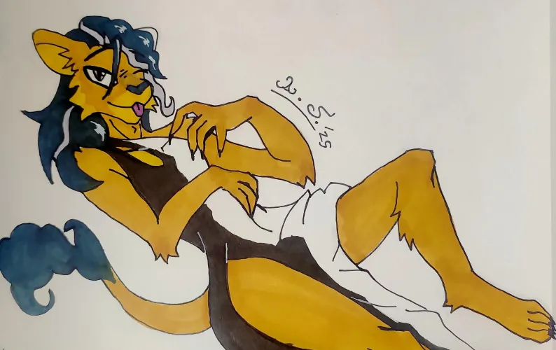 Thumbnail Majestic Lion Stare: Furry Commission Work - Furry