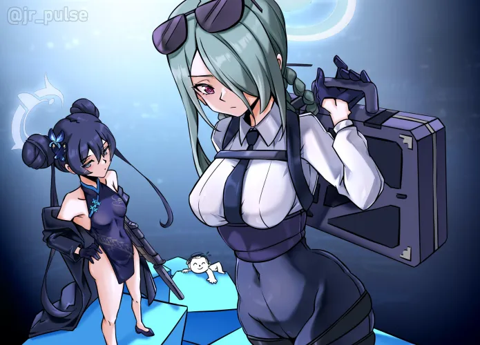Thumbnail Diving into Blue Archive: Ryuuge Kisaki n Konoe Mina by No_Stay_7237 in the BigAnimeTiddies Category