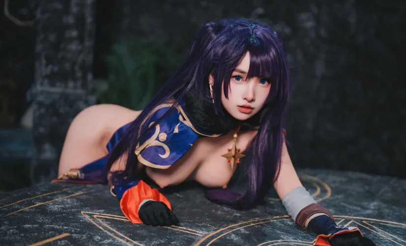 Thumbnail Astrologist Mona Megistus Genshin Impact Cosplay by sweetiemaccc