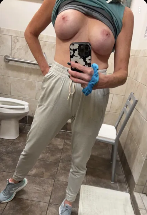 Thumbnail Quick Gym Bathroom Selfie: 50 and Fabulous by jmont-pnaple