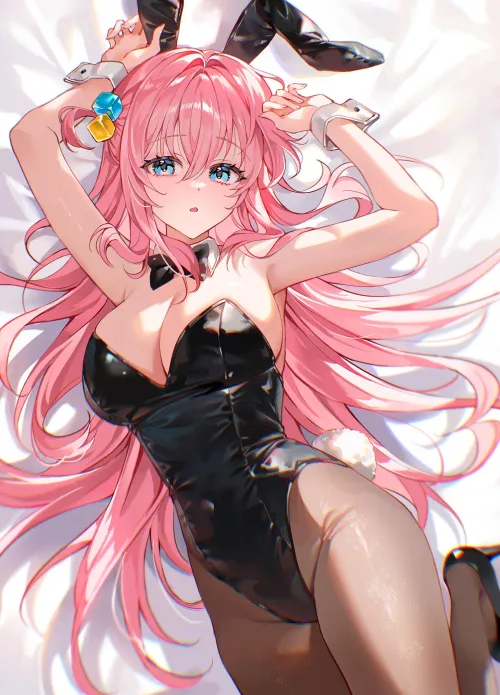 Thumbnail Csxc's AnimeBodysuits Delight: Sexy Bunny Girl Bocchi in Bed