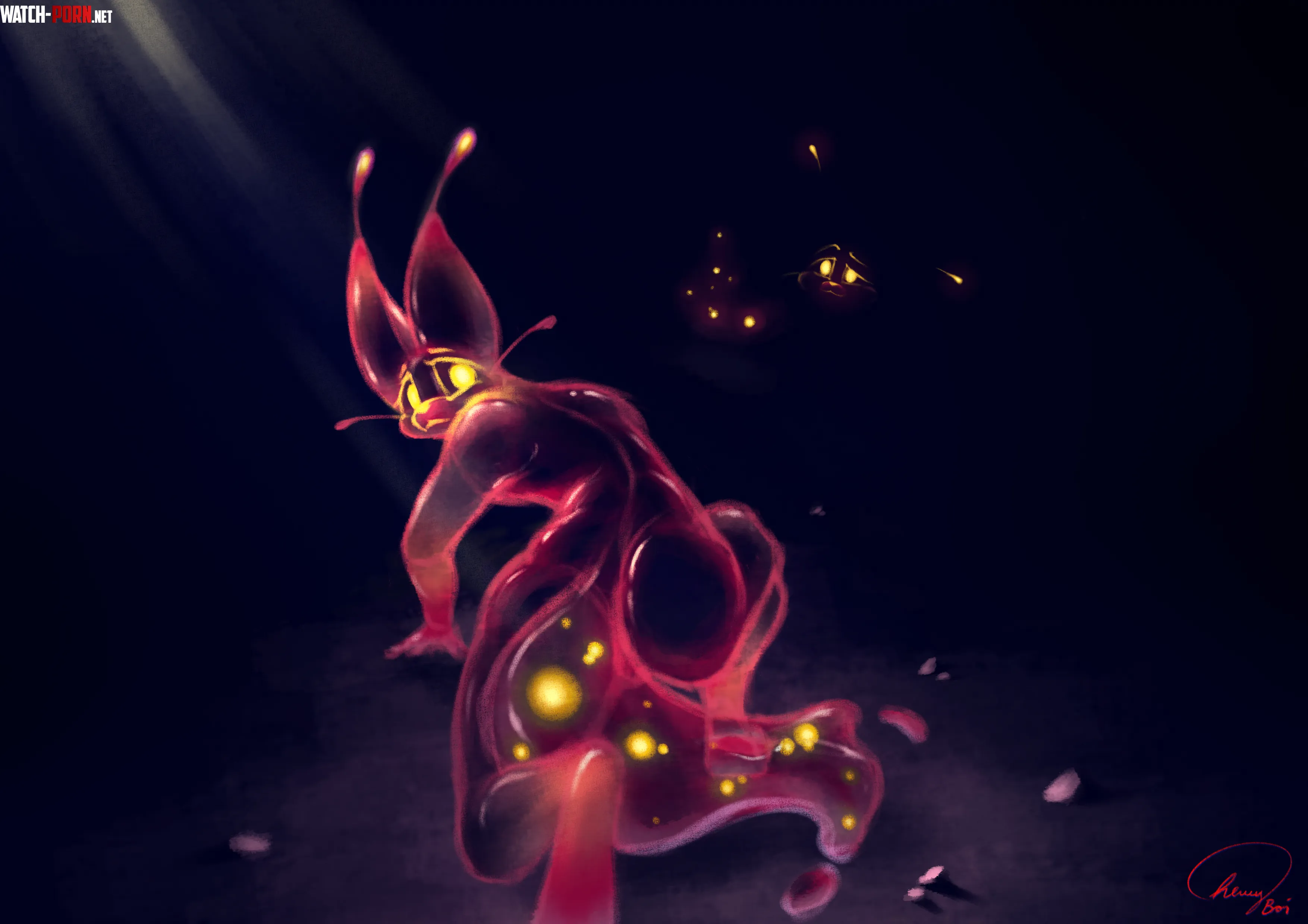 Slime Kitten art by me by chewyboi123