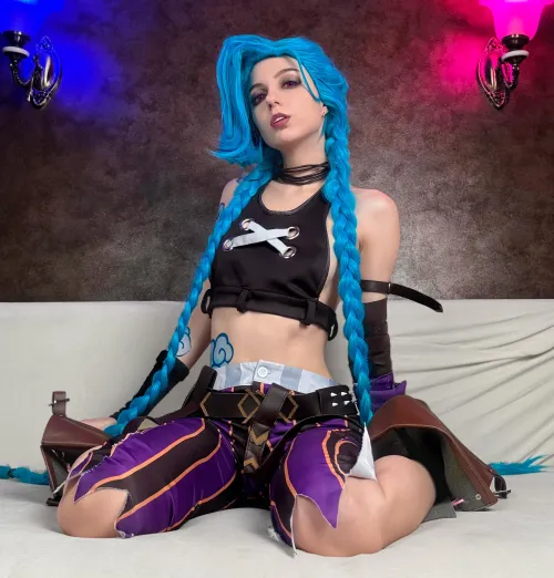 Thumbnail Arcane Elegance: Jinx Ready for Fun by Lina Moore in cosplaygirls Category