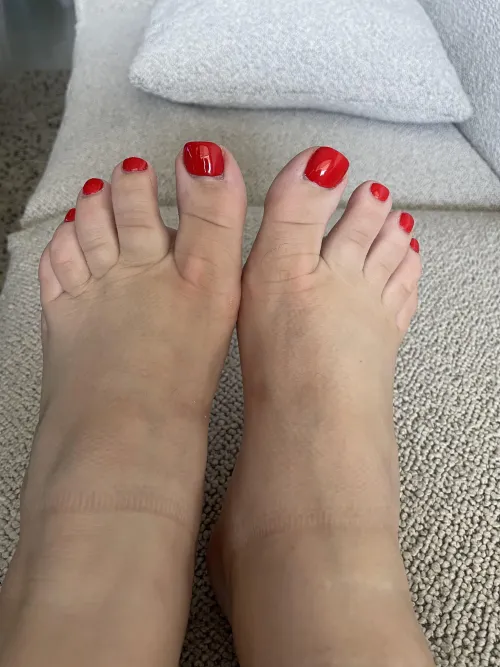 Thumbnail Immerse in a Fresh Pedicure Journey with redtoesss for Nail Fetish Lovers