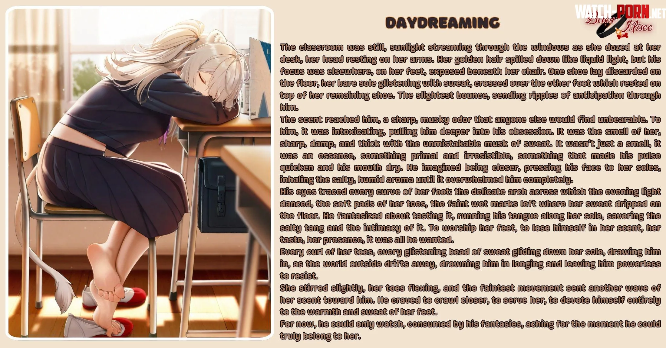 Daydreaming feet smell wholesome sweat by Fresh_Inevitable3025