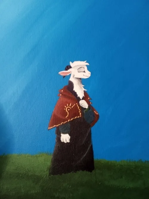 Thumbnail Delve into Furry Tradition: Gote Traditional Acrylic by Griffritz